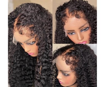 Kinky Curly Wig With Curly Edge