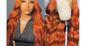 Ginger Orange Lace Front Wig Human Hair Wigs