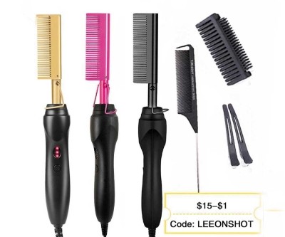 Comb Hair Straightener Flat Iron