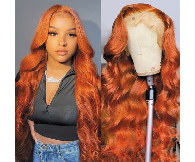 Ginger Orange Lace Front W...
